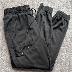 Healing Hands Black Jogger scrub Pants